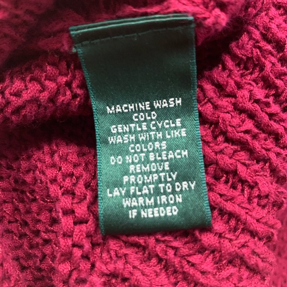 Ralph Lauren Red knitted cardigan Size small - Picture 5 of 7